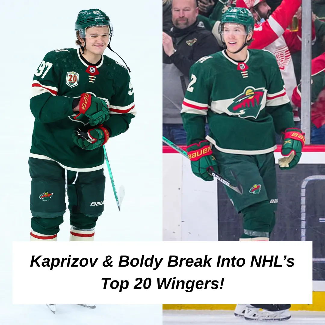 Wild's Kirill Kaprizov, Matt Boldy ranked among NHL's top 20 wingers