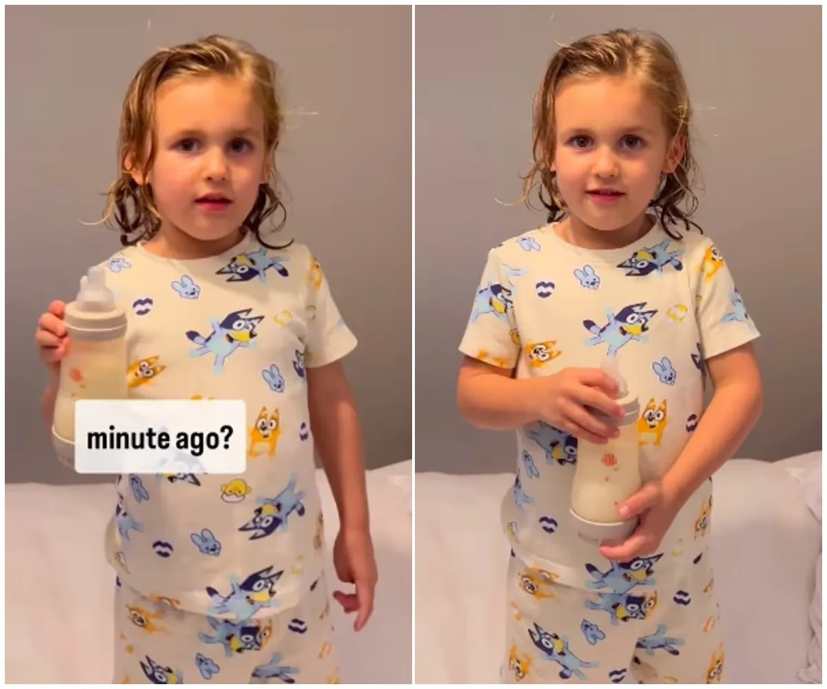 ‘Way too old for that!’ — Parenting storm erupts as I’m A Celeb star is targeted by trolls for posting video of four-year-old son drinking from a bottle in bed — with critics calling it ‘too old’ and others rushing to... - suong