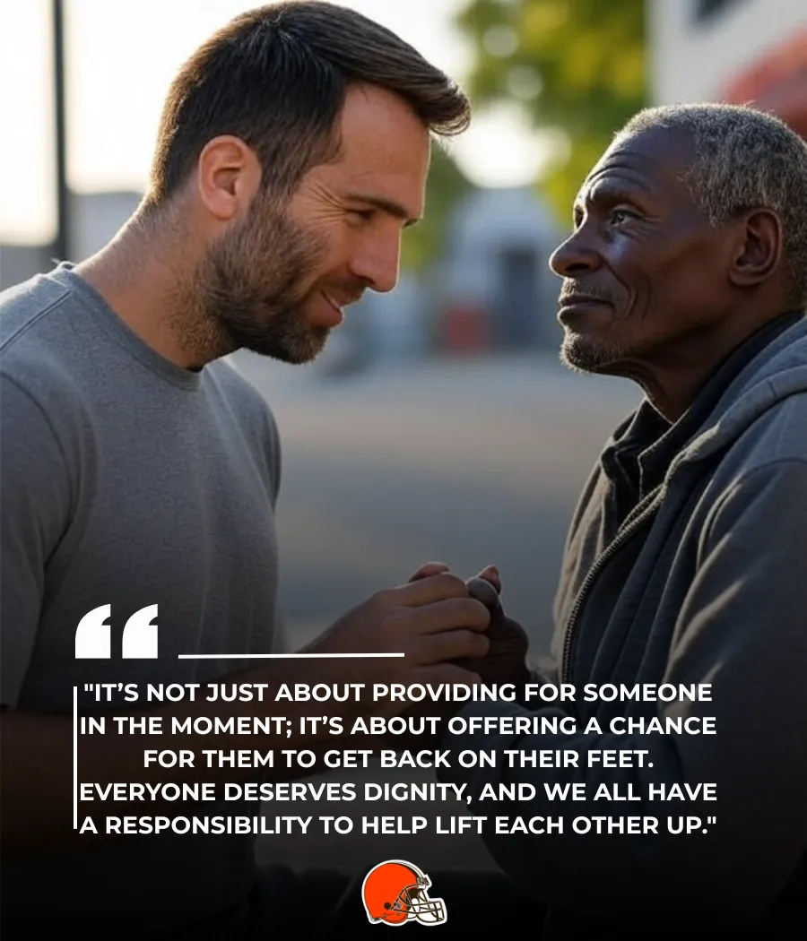 Joe Flacco shows kindness, helps homeless black man facing racial discrimination