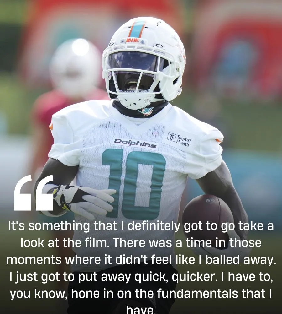 Dolphins’ Alexander Mattison puts positive spin on fumbling issues during joint practice