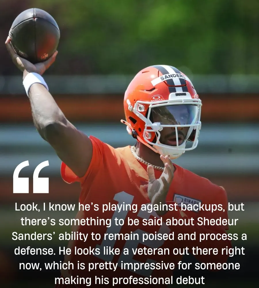 Deion Sanders’ 3-Word Response to Shedeur’s First Browns TD