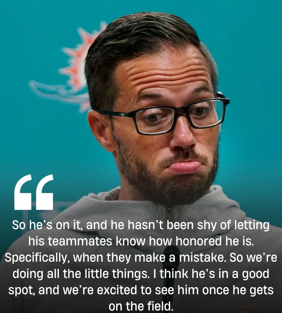 Dolphins HC Mike McDaniel updates Darren Waller’s progress after coming out of retirement