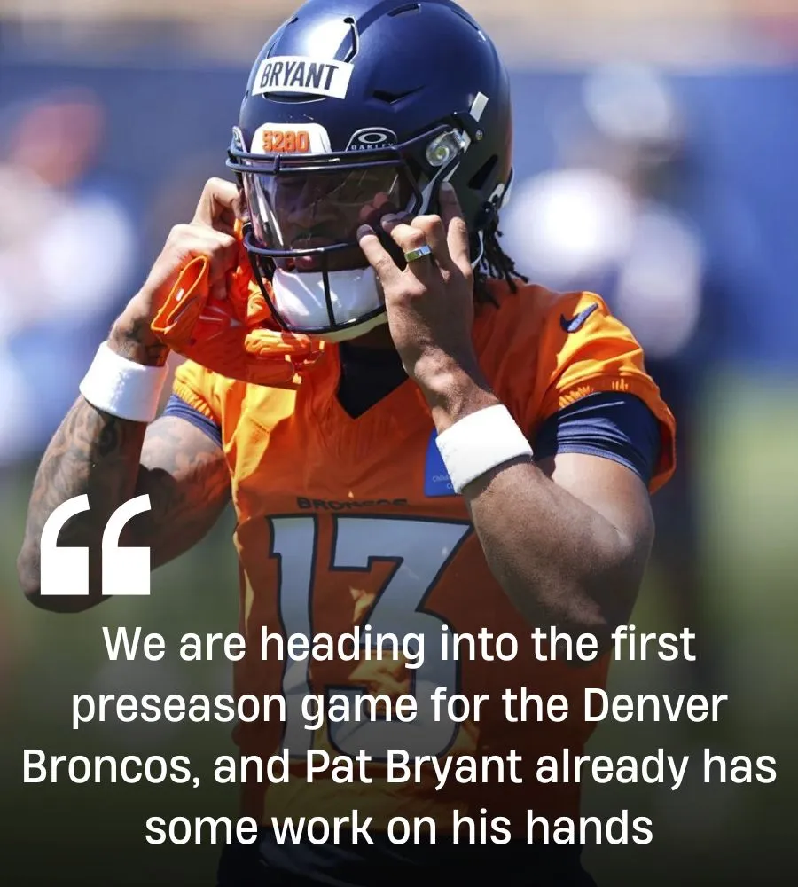 Pat Bryant has a battle ahead on the Denver Broncos depth chart