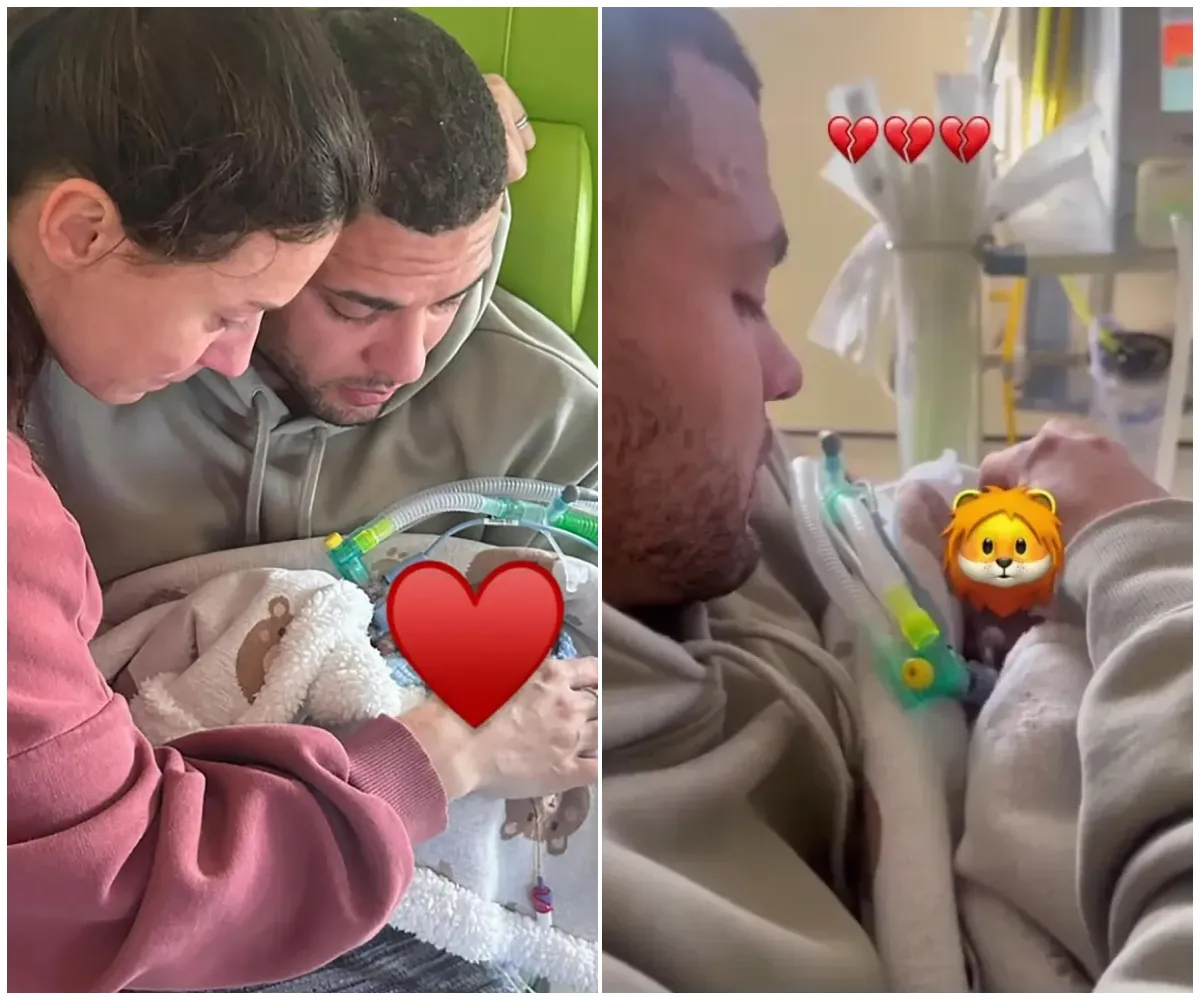 ‘If it hadn’t happened, he’d probably...’ — Gladiators star Steel breaks down as he reveals delicate hospital procedure may have fatally damaged newborn son Leo’s windpipe just days before his death at 13 days old - suong