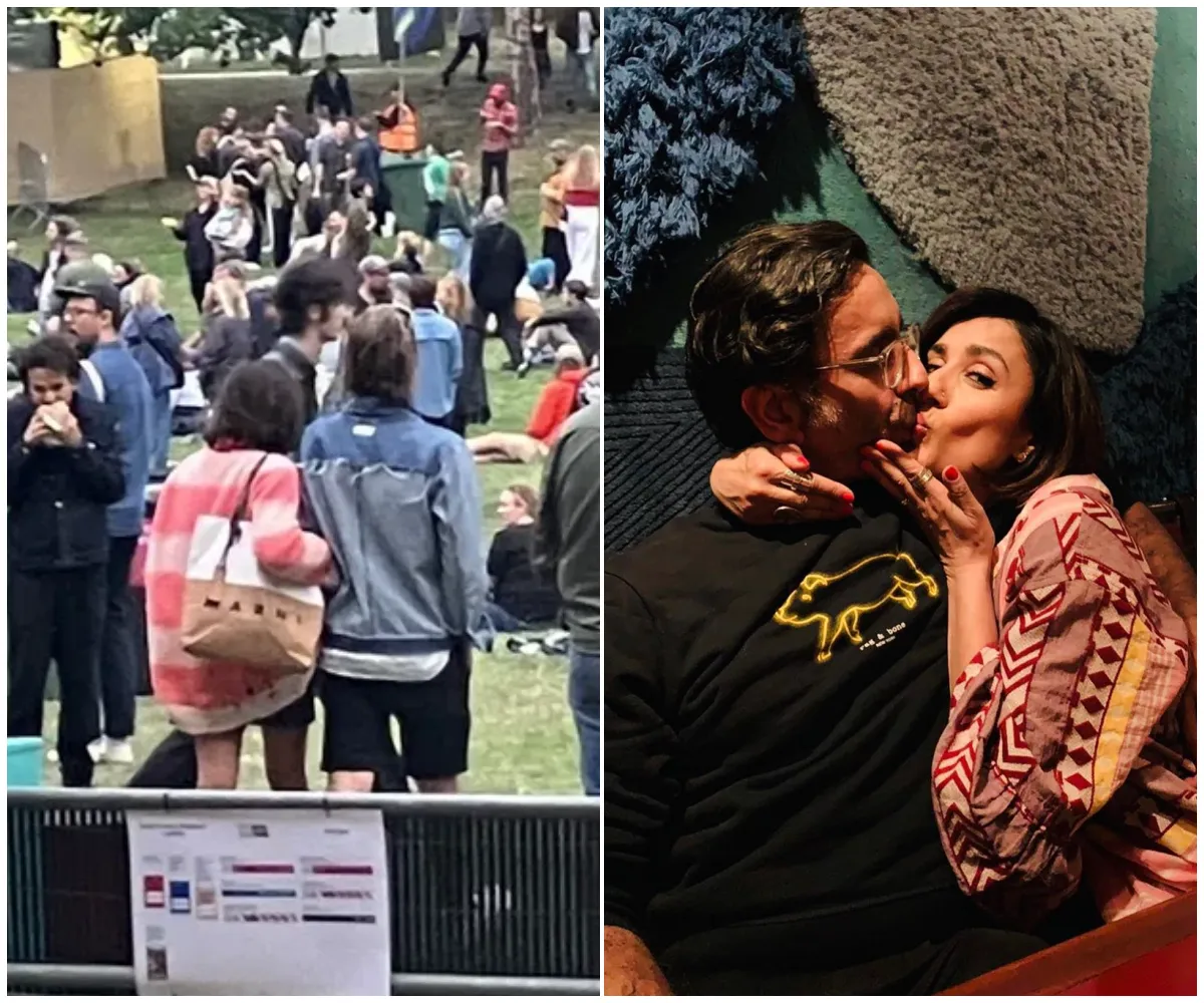 ‘More than just friends’ — Strictly and BBC star Anita Rani spotted getting cosy with mystery man in VIP area at festival months after split from husband of 14 years before vanishing into the crowd together - suong