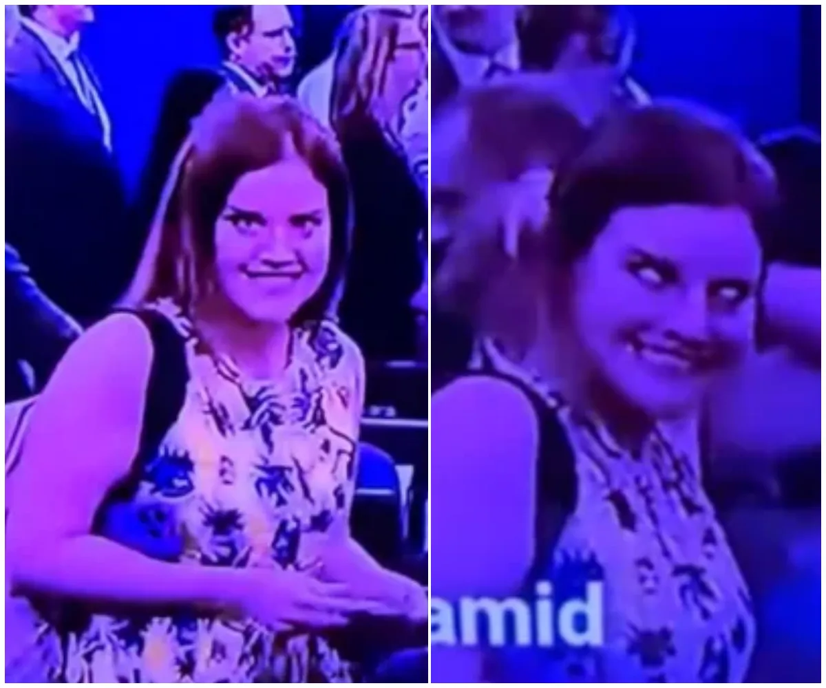 ‘Alien’ White House reporter finally speaks out after unsettling viral clip shows her eyes ‘rolling back’ and ‘shifting into a demon’ — with conspiracy theorists insisting she’s a reptilian in disguise - suong