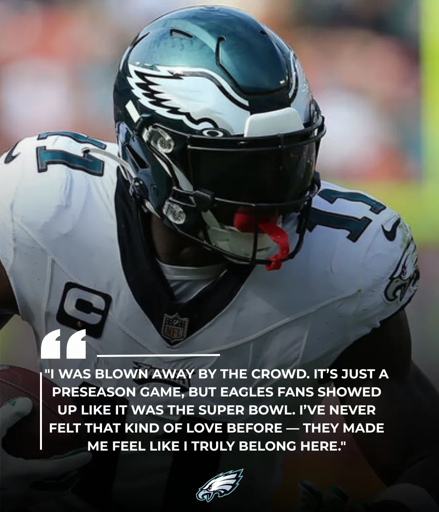 Eagles fans turn preseason into a moment rookie will never forget: “I belong here”