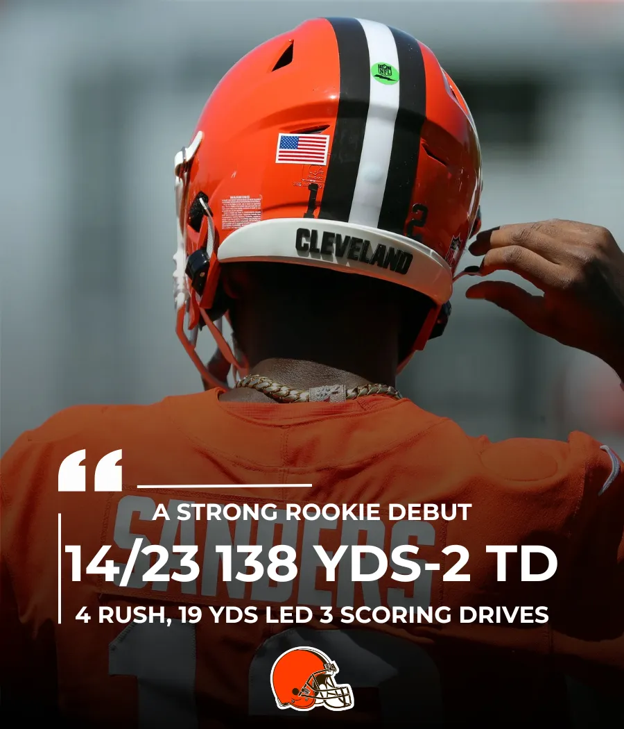 Shedeur Sanders Shines in First NFL Action After Limited Training Camp Reps