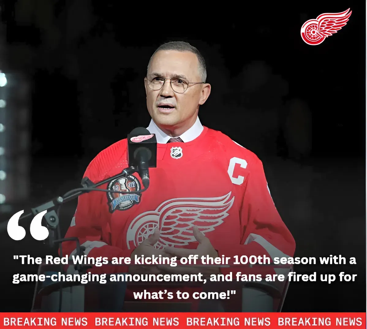 Red Wings Announce Major Change for Their 100th Season and Fans Are Fired Up