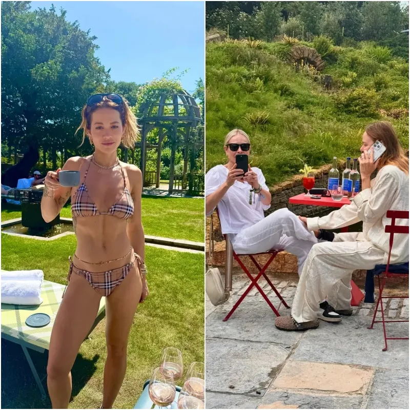 Rita Ora shows off her incredible body in Burberry bikini as she hangs out on a farm with celeb pals ngocc