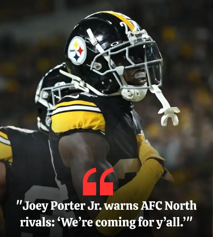 Steelers’ Joey Porter Jr. Fires Warning at AFC North