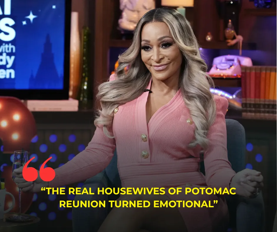 The Real Housewives of Potomac reunion turned emotional