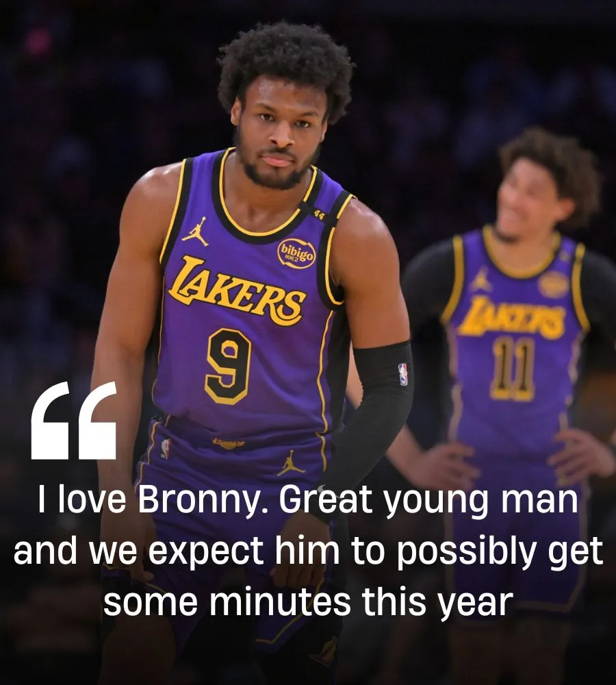 Lakers’ Top Assistant Drops Good News on Bronny James’ Role