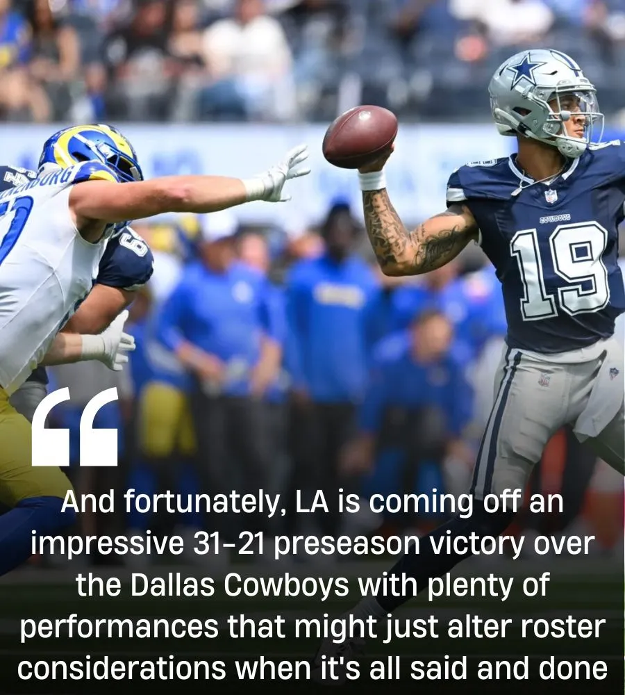 5 winners and 2 losers from Rams' impressive preseason opener vs Cowboys