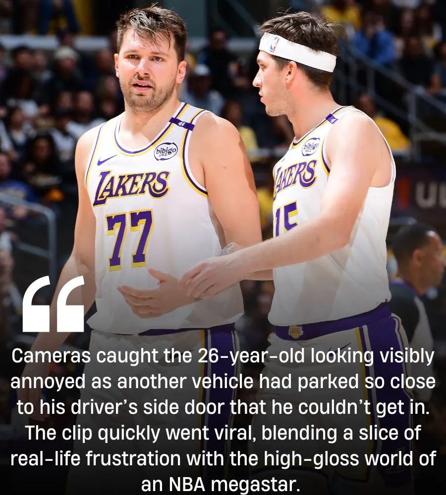 Luka Doncic Looks Annoyed As Another Car Blocks Door To His $2 Million Rimac Nevera