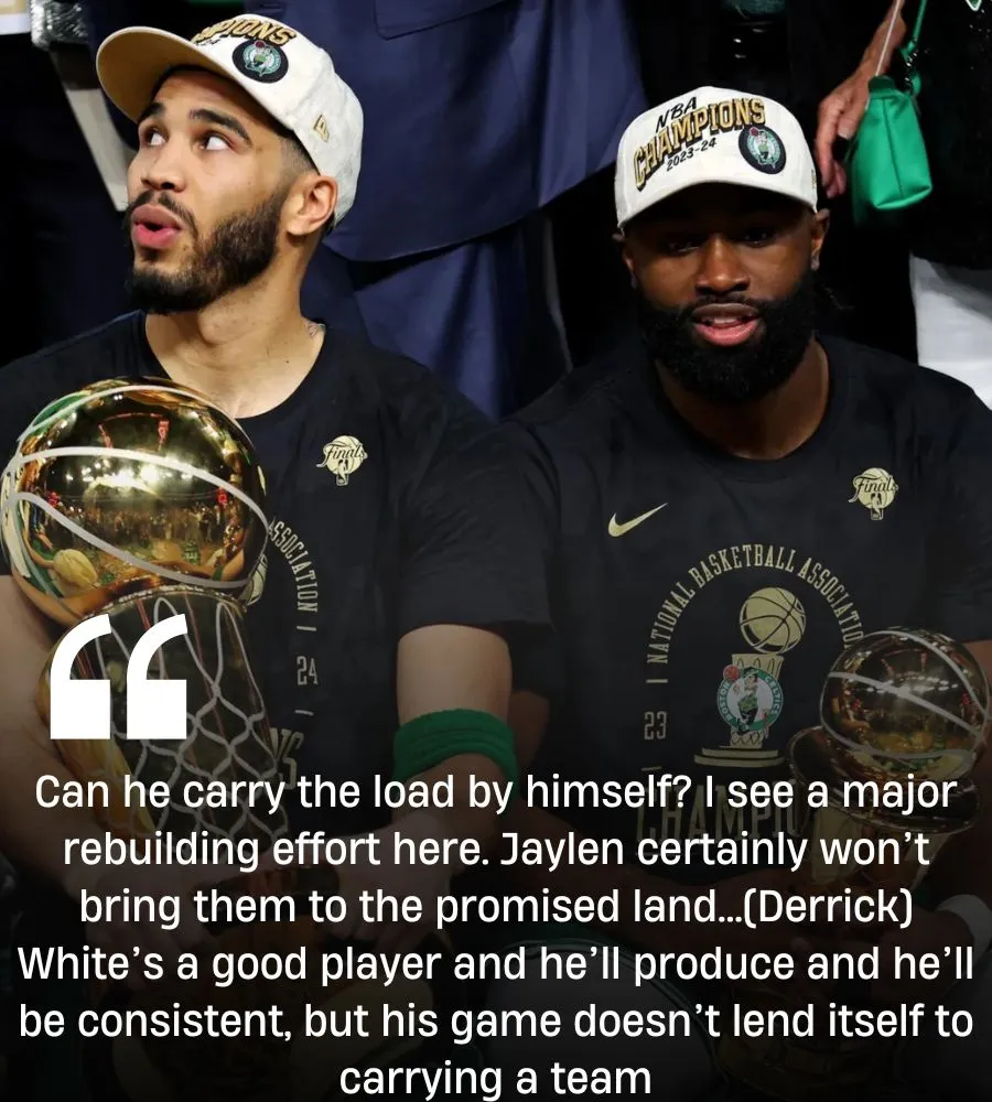 Celtics legend Bob Cousy hits Jaylen Brown with harsh Jayson Tatum reality