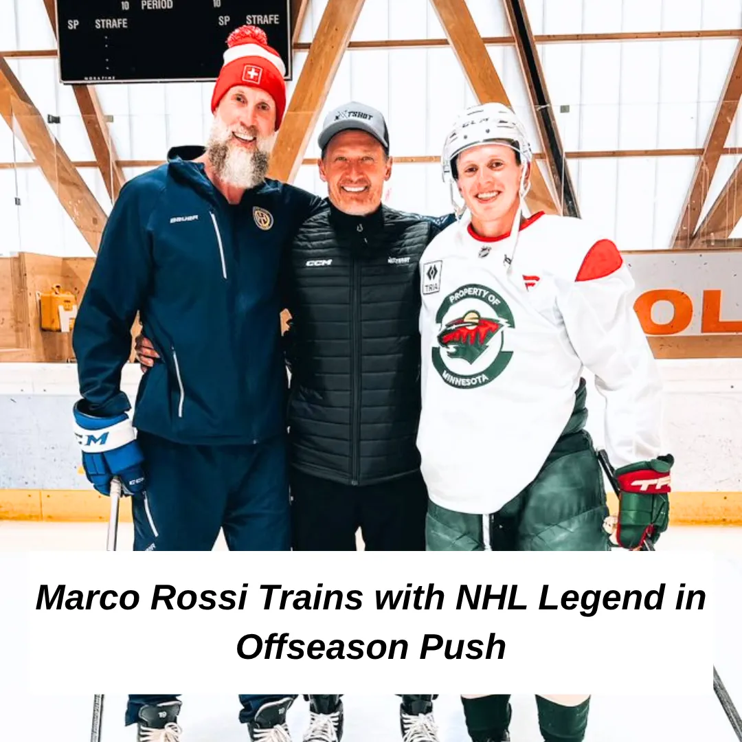 Marco Rossi Training With Retired NHL Legend