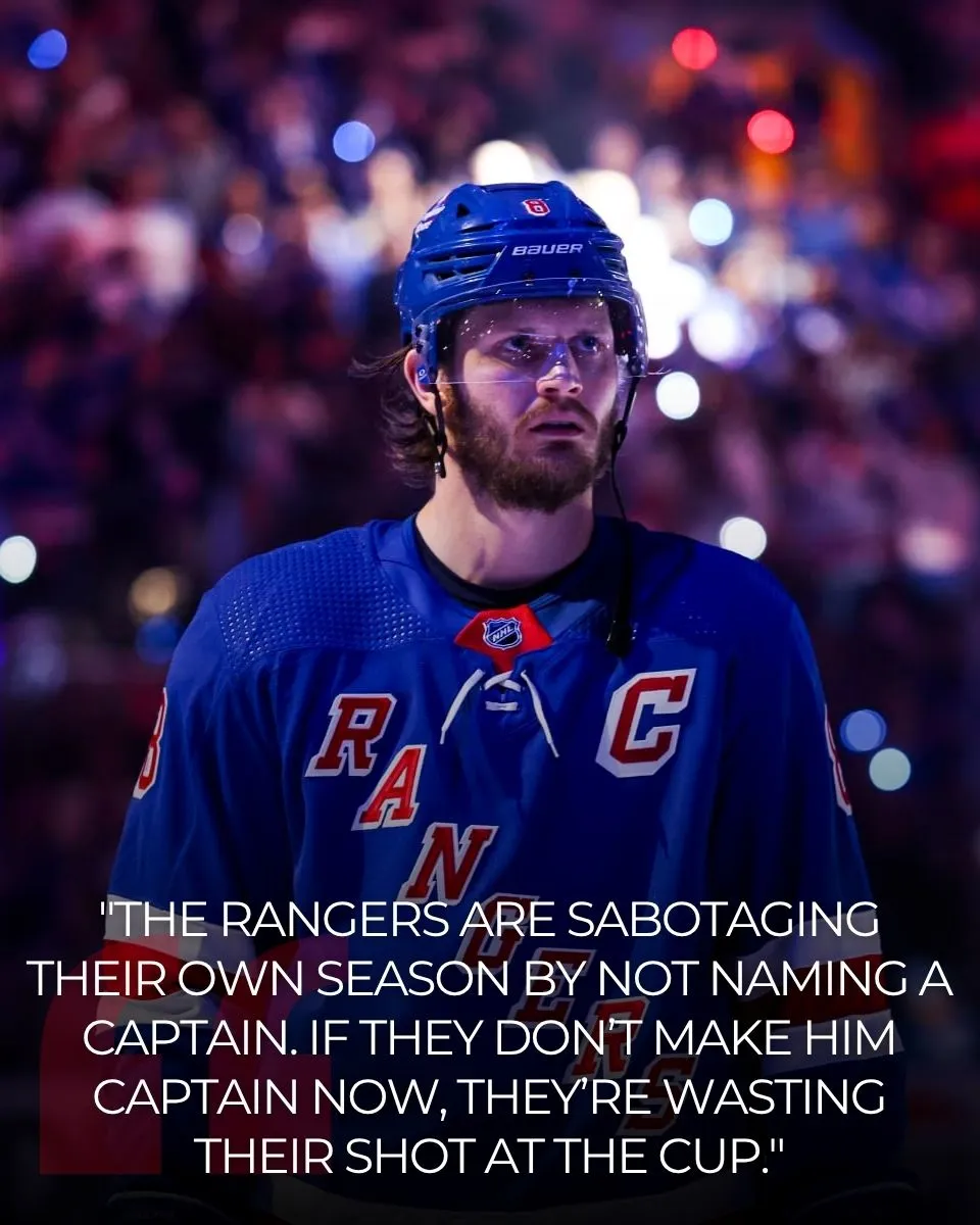 No Excuse for Rangers to Not Name New Captain — Here’s Who It Should Be
