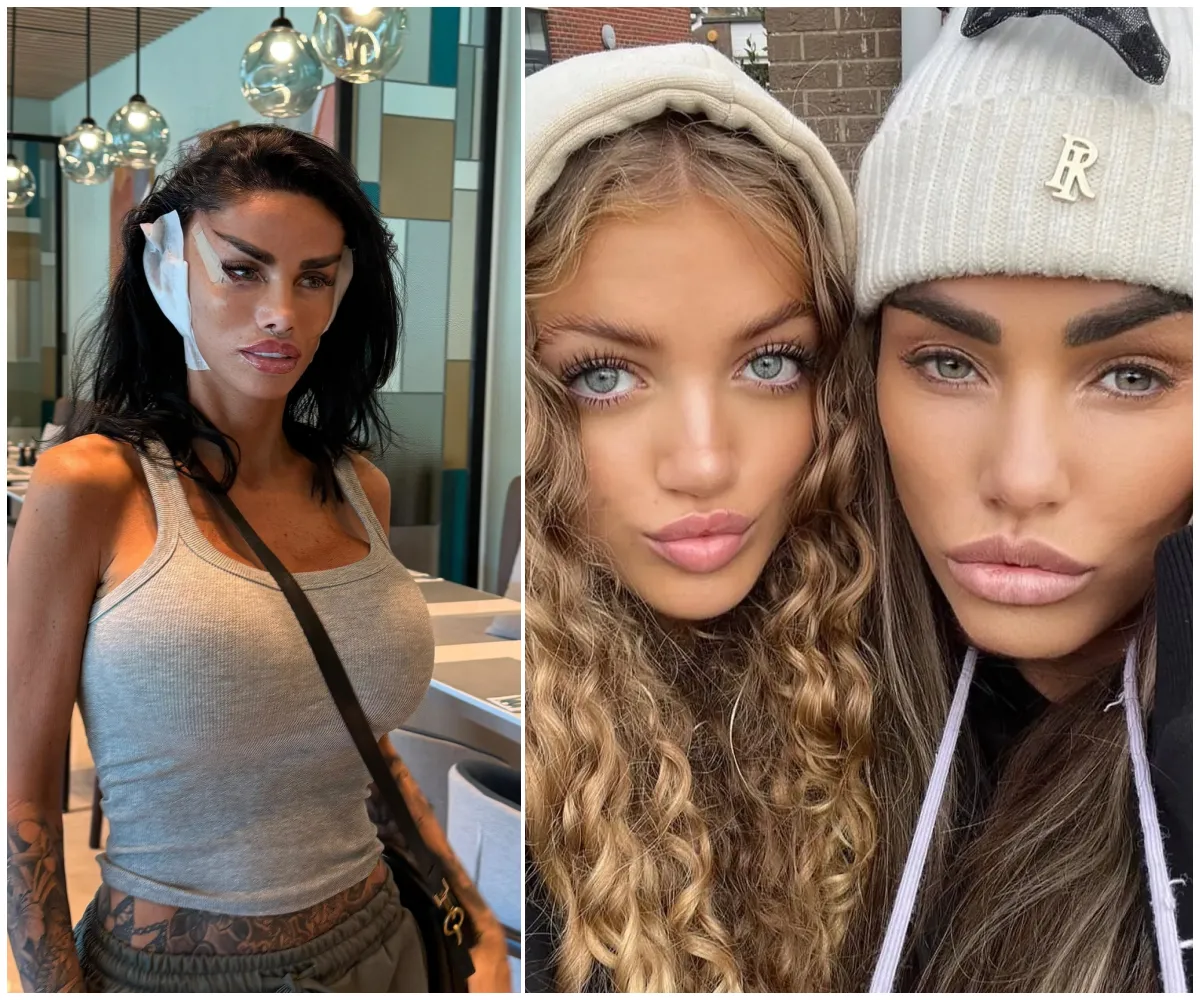 Katie Price spotted for the first time since undergoing MORE cosmetic surgery in Turkey — star’s face pulled tight with bandages as she ignores escalating feud with daughter Princess to jet abroad for solo facelift  - suong