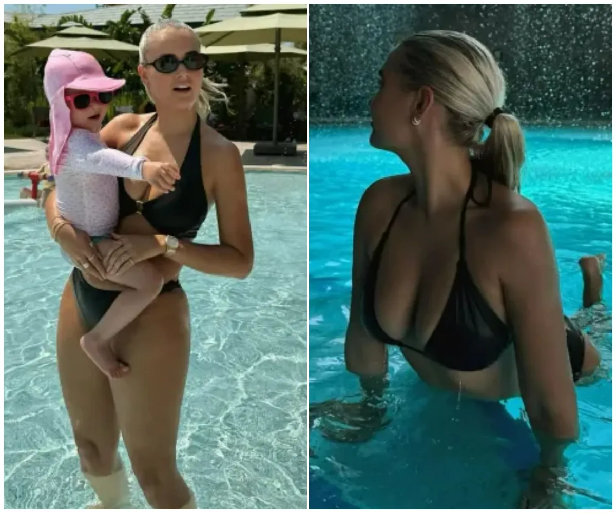 ‘A summer story!’ — Molly-Mae Hague stuns in plunging black bikini as she relaxes by a cave pool during luxury family holiday in Turkey with Tommy Fury and daughter Bambi… months after rekindling romance following...- suong