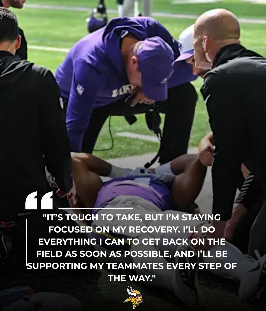 Vikings wideout suffers knee injury, may be out for season