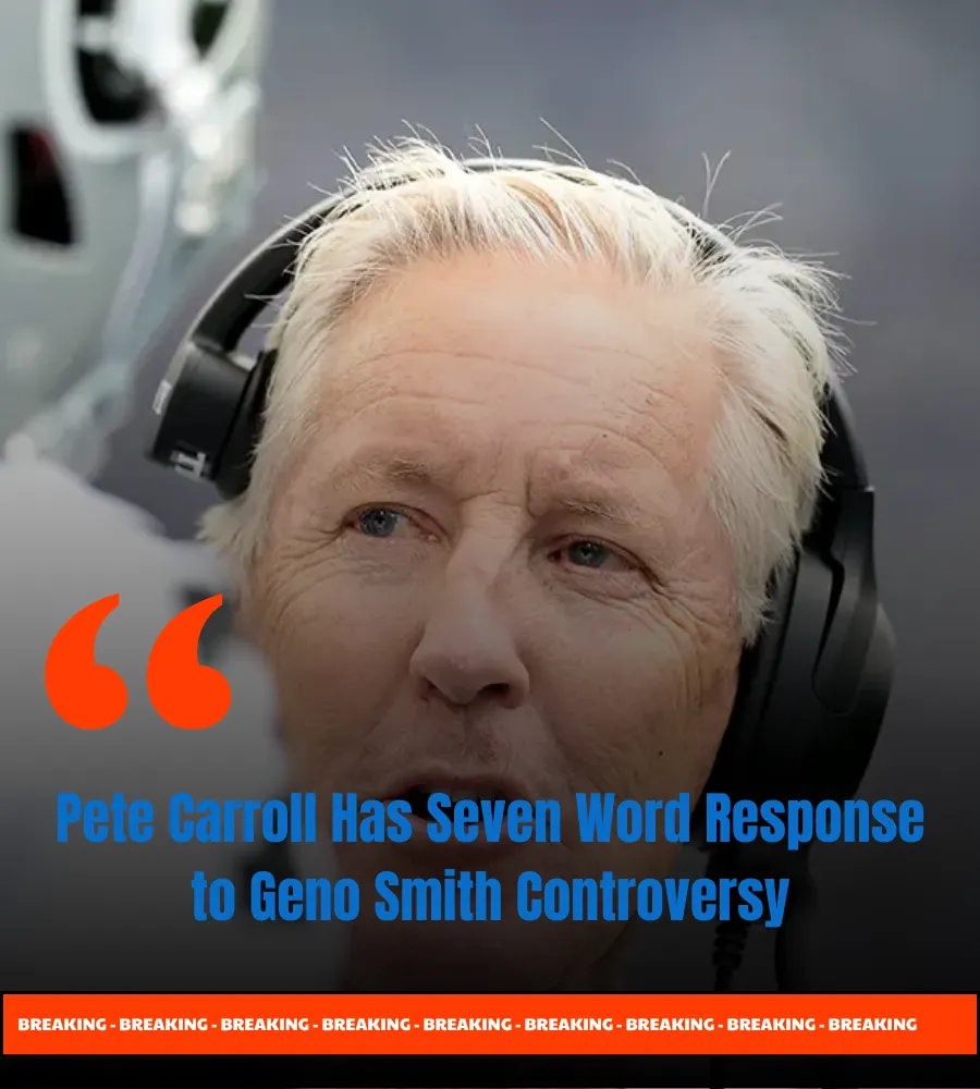 Pete Carroll Has Seven Word Response to Geno Smith Controversy