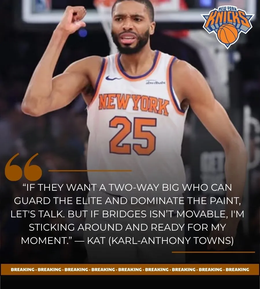 New York weighing Mikal Bridges in bold trade to pair KAT with defensive ace Jackson Jr.