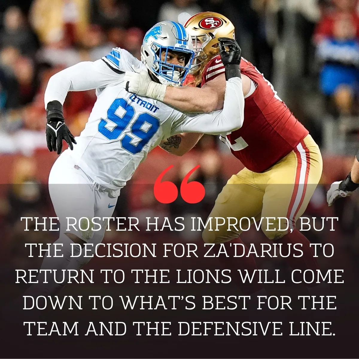 With Distractions Gone, Za'Darius Smith Can Return to Lions Sooner