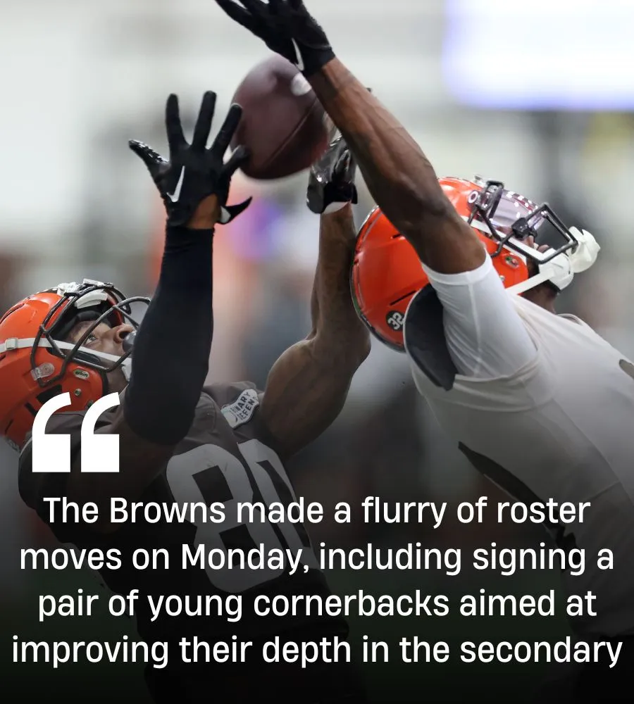 Browns Sign 2 Cornerbacks and Cut Ties With Injured WR After Preseason Game