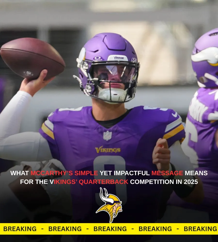 J.J. McCarthy Sends Powerful 1-Word Message to Minnesota