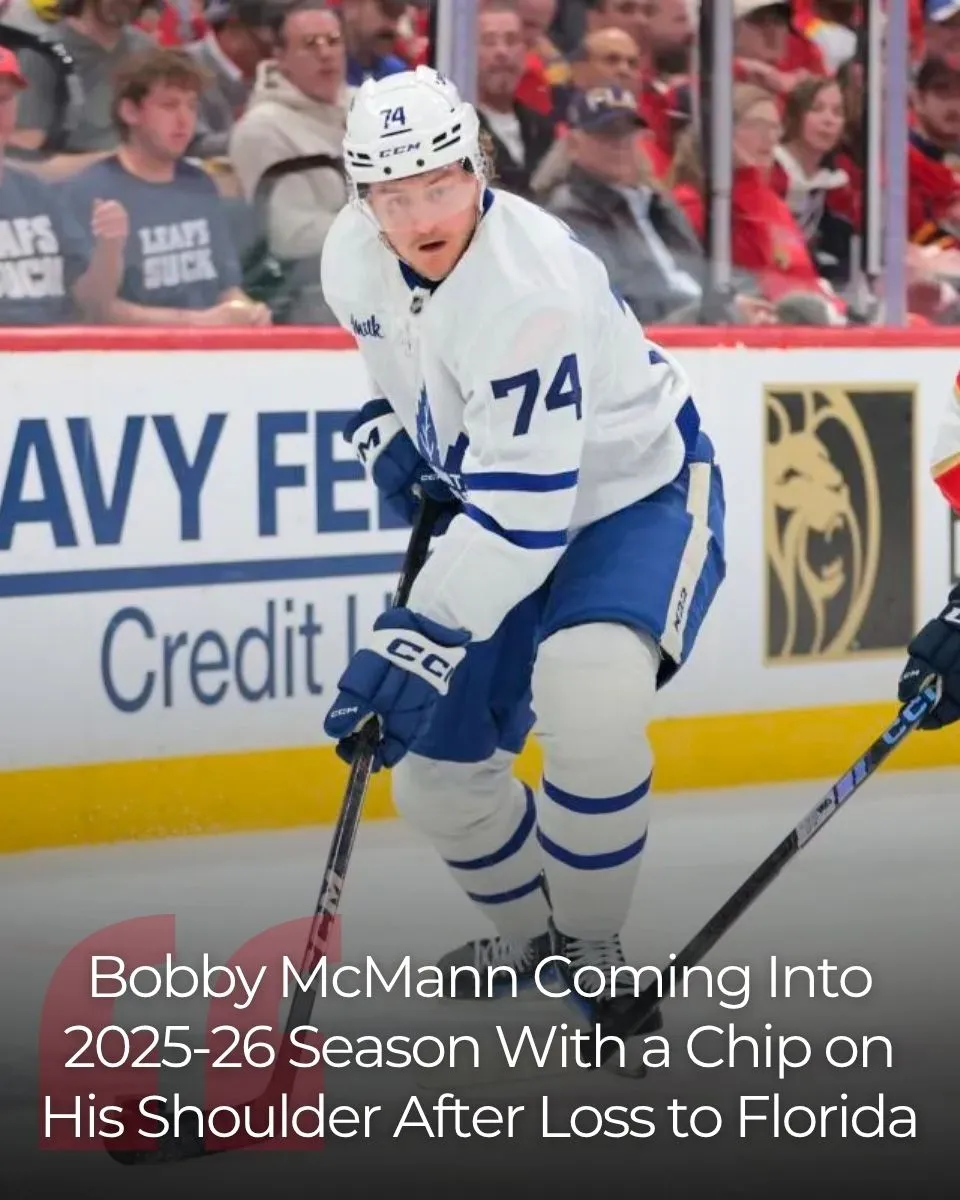 Leafs' Bobby McMann Coming Into 2025-26 Season With a Chip on His Shoulder After Loss to Florida