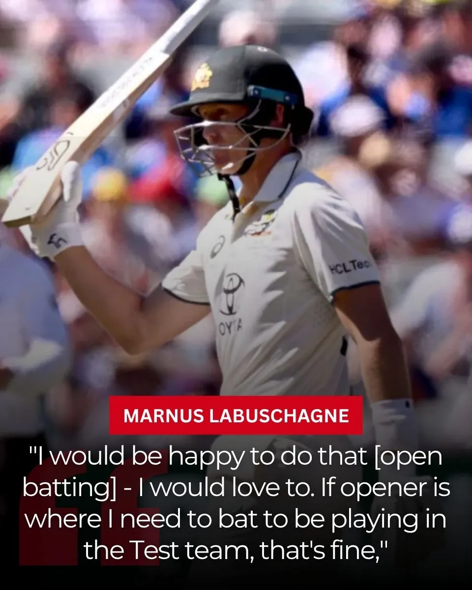 Marnus Labuschagne "Would Be Happy" On Opening Batting For Australia In Tests