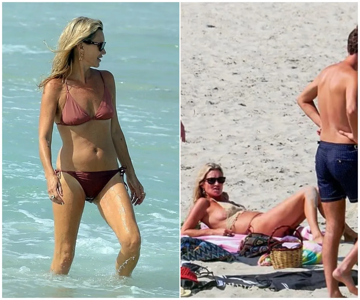 ‘Ageless and still turning heads!’ — Kate Moss, 51, flaunts her incredible figure in a skimpy pink bikini as she enjoys sun-soaked Formentera getaway with daughter Lila, 22… just days after THAT nudist beach blunder and split ..- suong