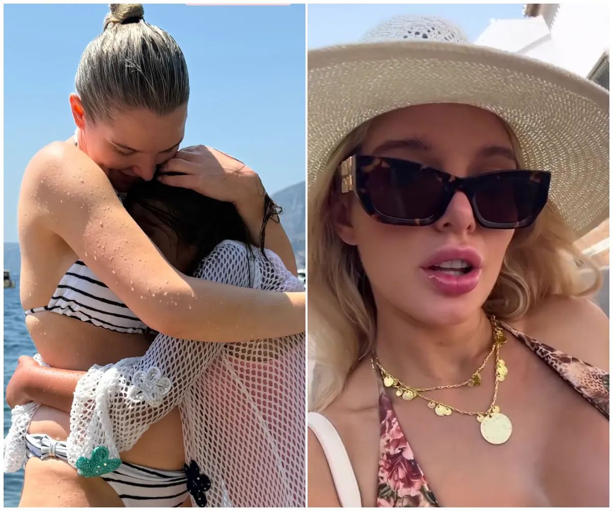 ‘Feel very blessed’ — Helen Flanagan wows in figure-hugging nautical bikini as she soaks up the sun on the Amalfi Coast with her kids… days after dazzling in a daring gold birthday bodysuit - suong