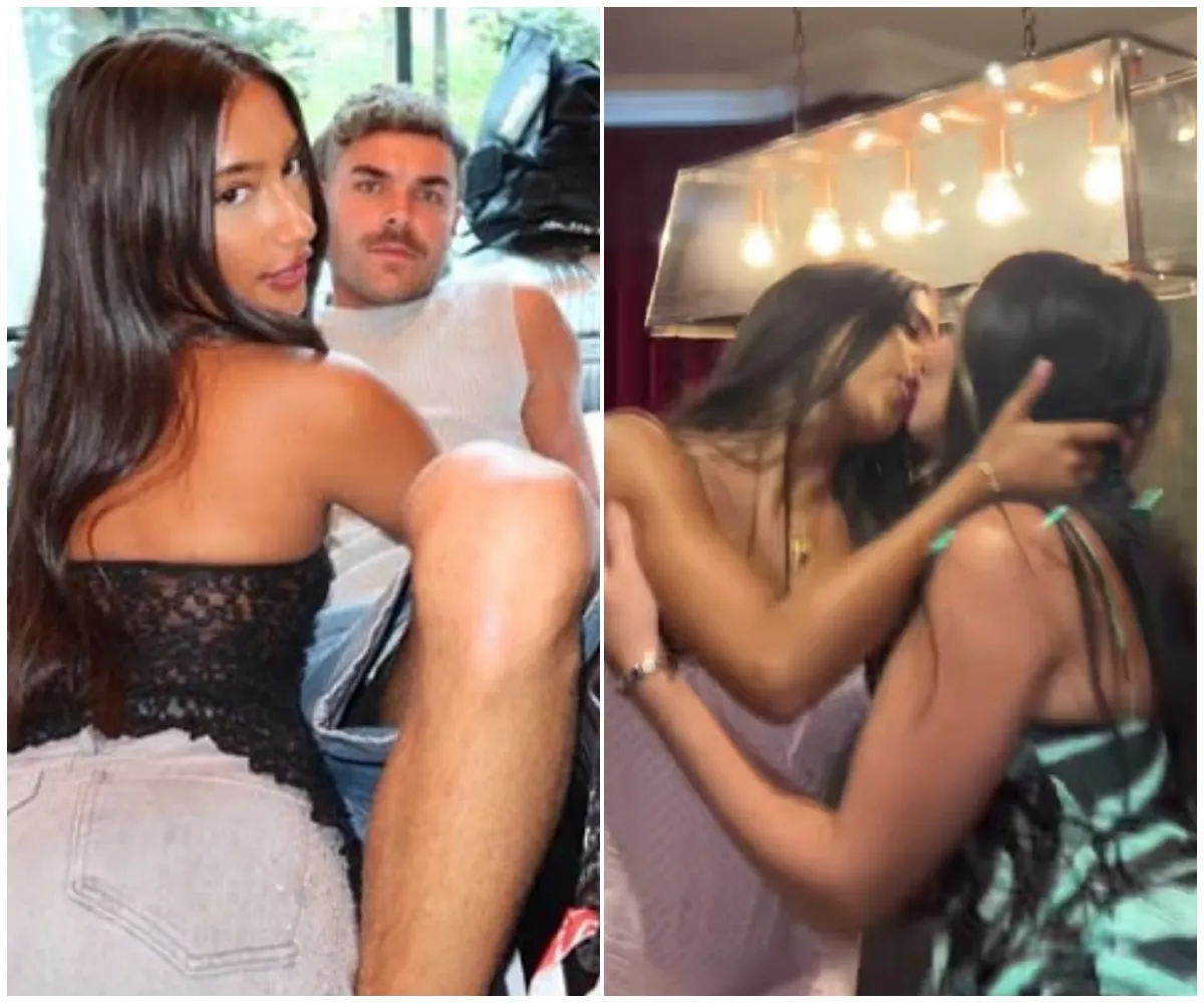 ‘Double smash!’ — Love Island’s Shakira Khan sends fans wild as she shares VERY steamy bedroom snap with Harry Cooksley… before locking lips with Toni Laites in raunchy pool-table video that’s got viewers talking - suong