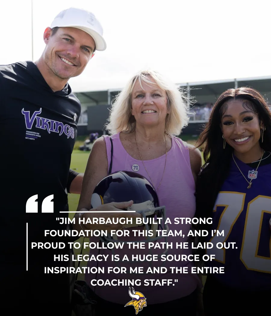 Coach Kevin O'Connell Honors the Legacy of Captain Jim Harbaugh