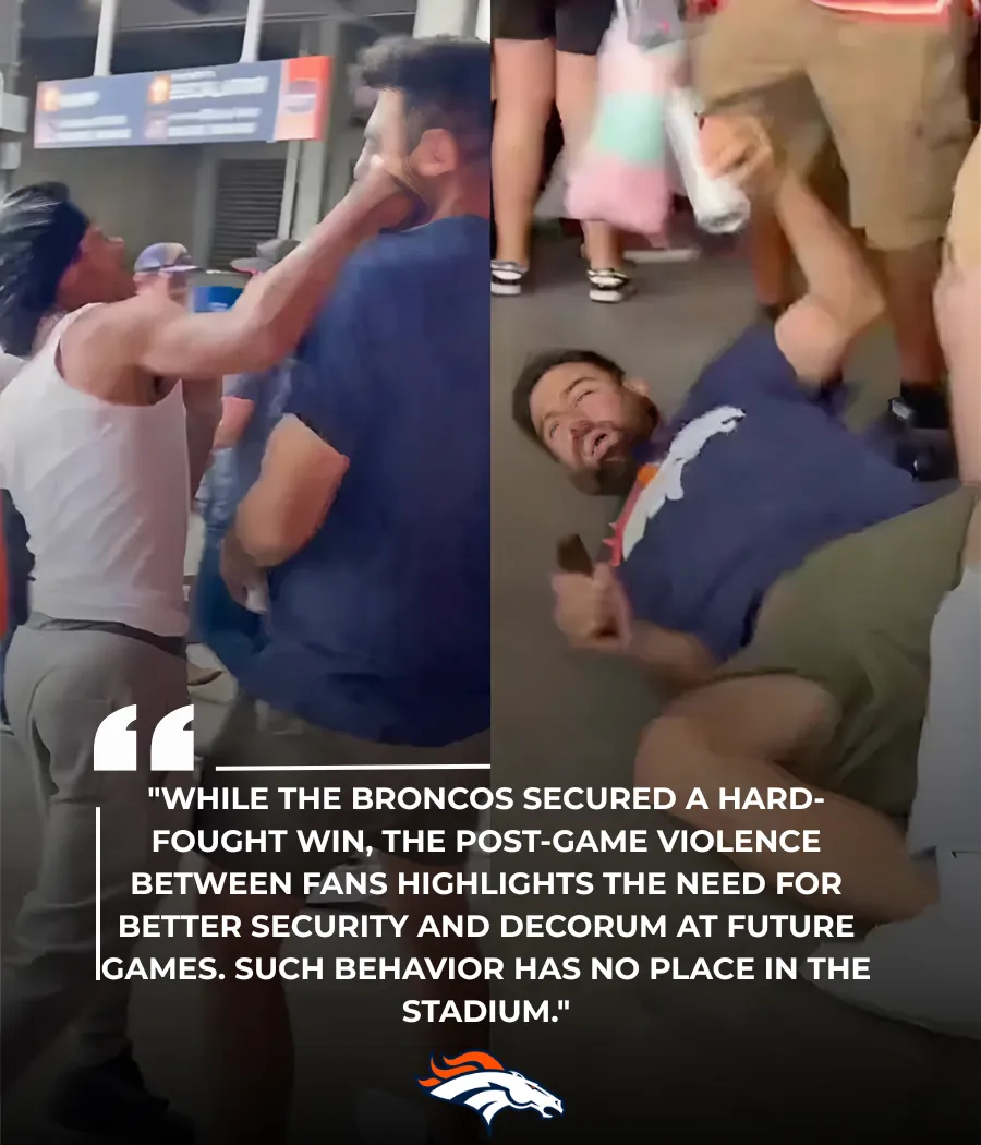 Denver Broncos Secure Victory, But Post-Game Brawl Erupts Between Fans of Both Teams