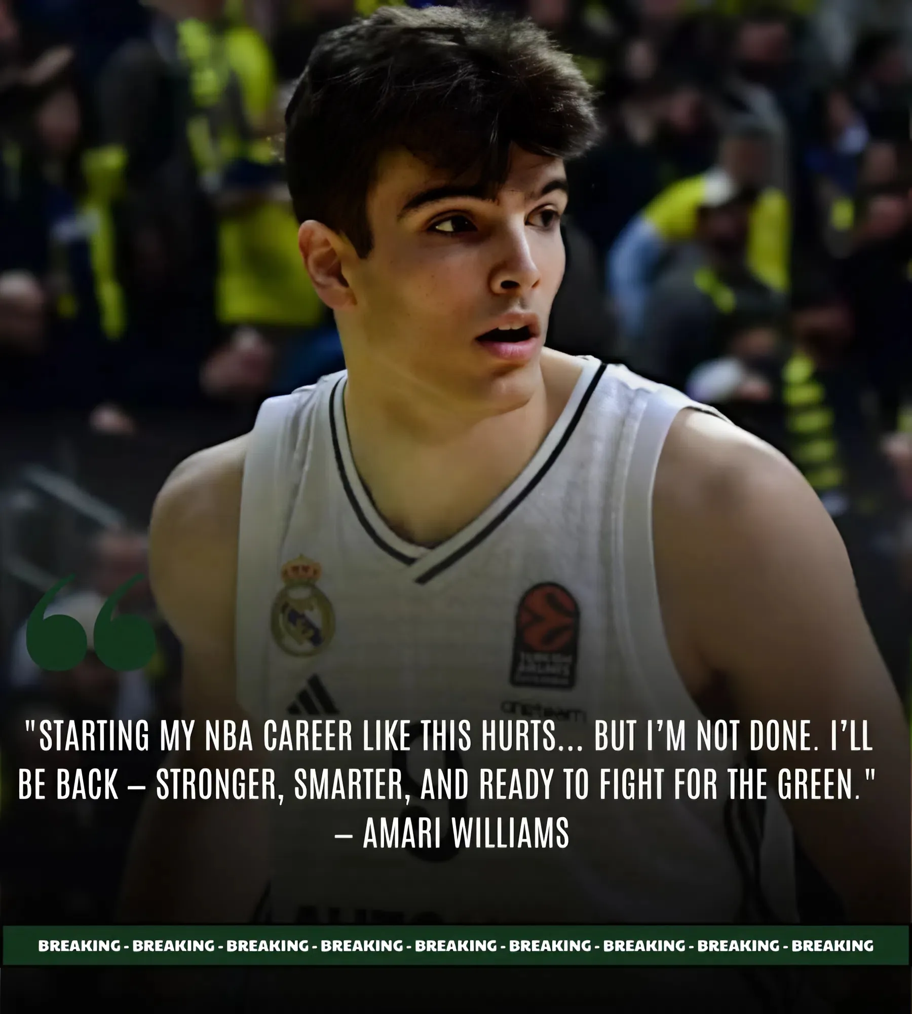 HEARTBREAK IN BOSTON: CELTICS ROOKIE HUGO GONZÁLEZ HITS INJURY LIST