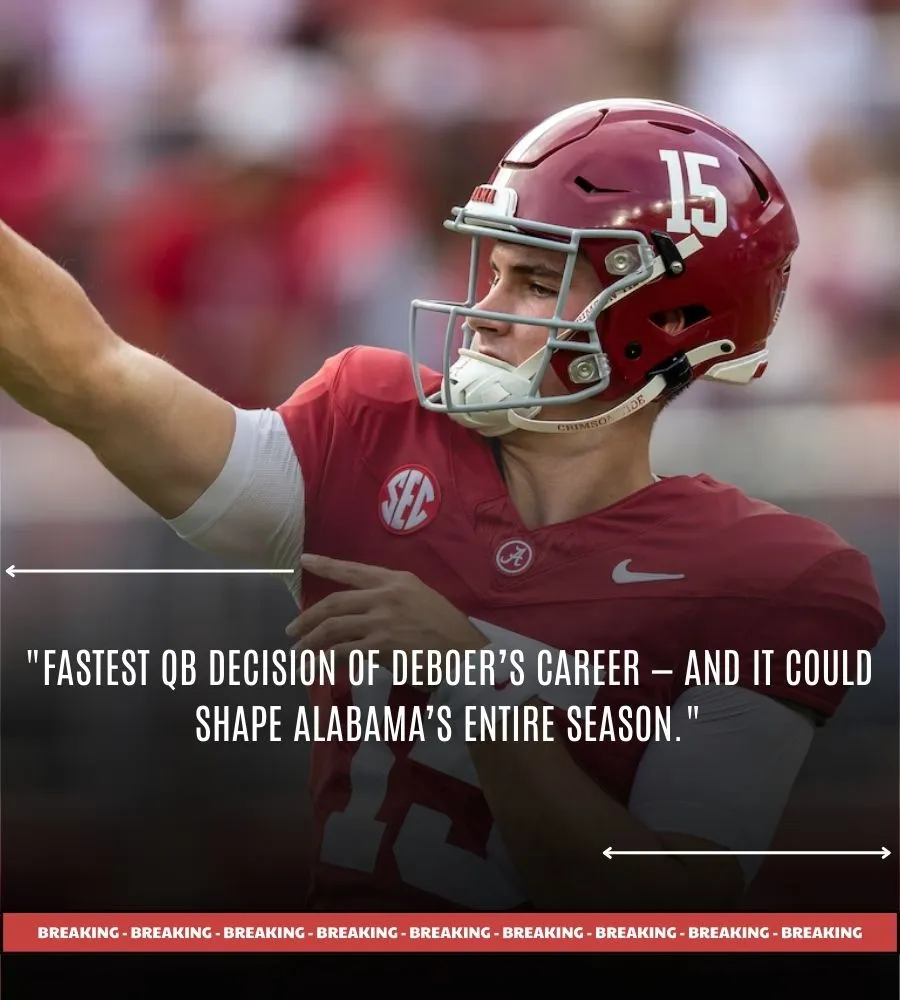 Kalen DeBoer broke personal record in naming Ty Simpson Alabama’s starting QB