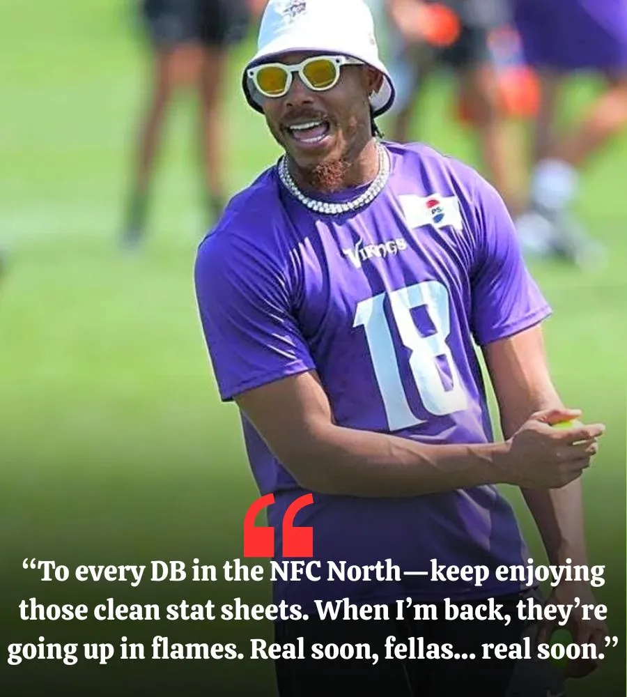 Vikings Star WR Sends Message to NFL: ‘Real Soon’ — Justin Jefferson Teases Explosive Return