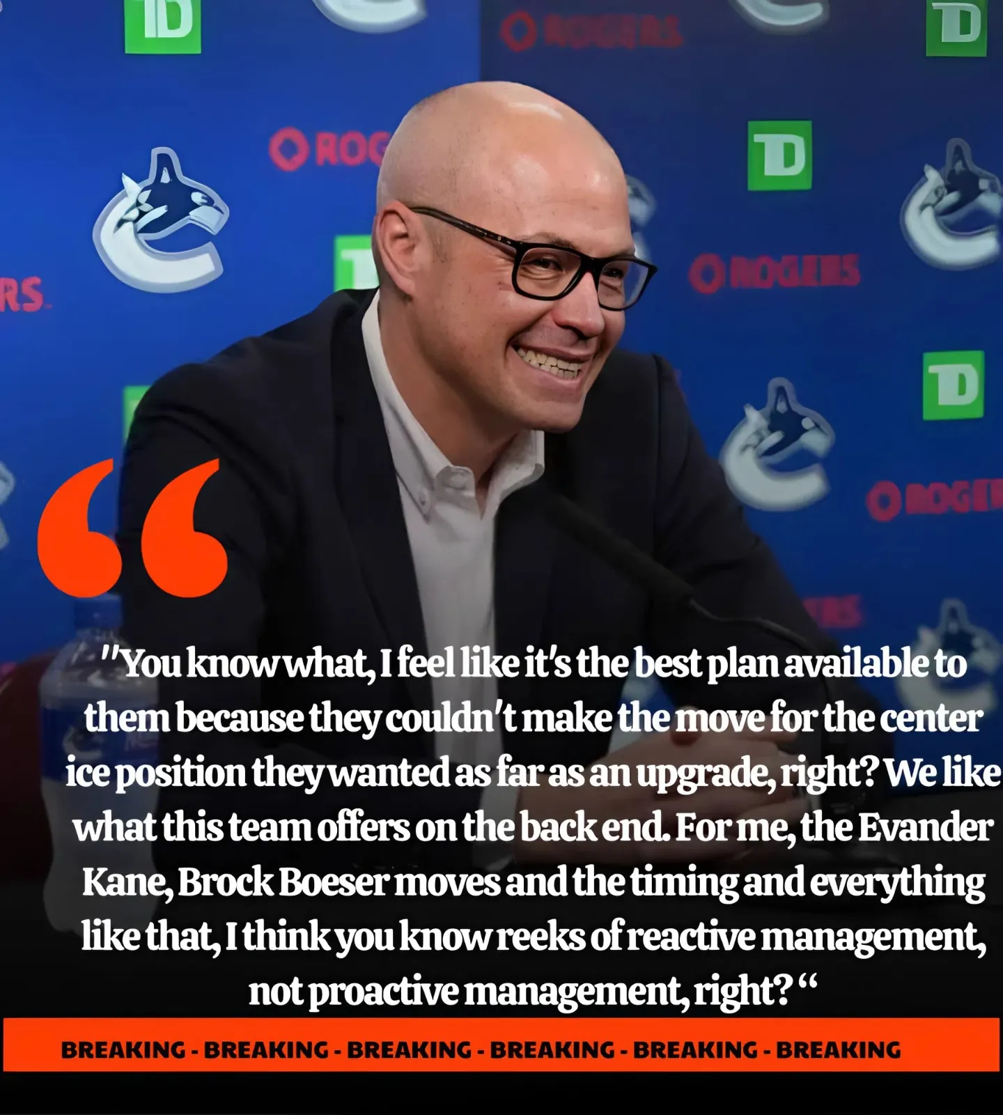 NHL Insider Strongly Criticizes the Vancouver Canucks' Lack Of Plan Heading into the New Season