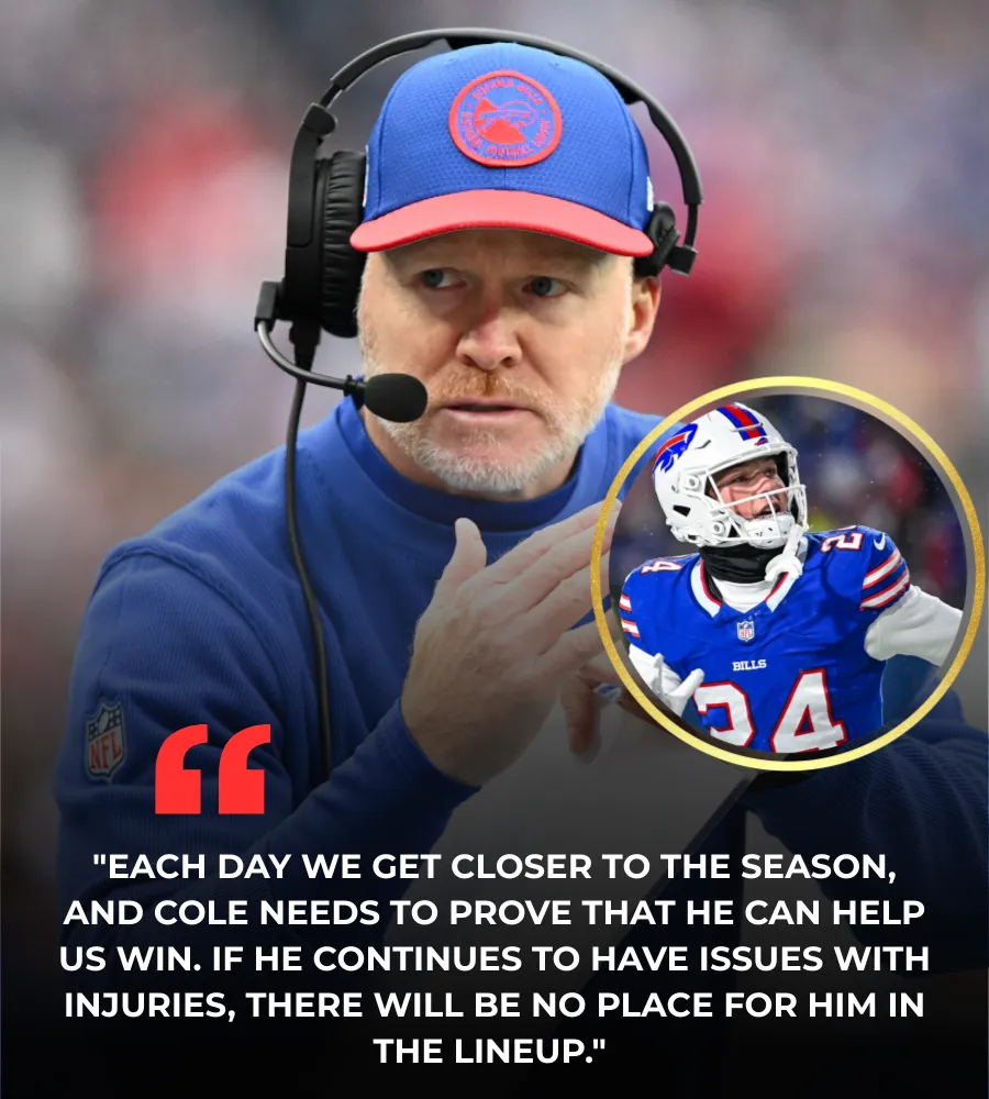 Sean McDermott sends stern message to Bills safety Cole Bishop