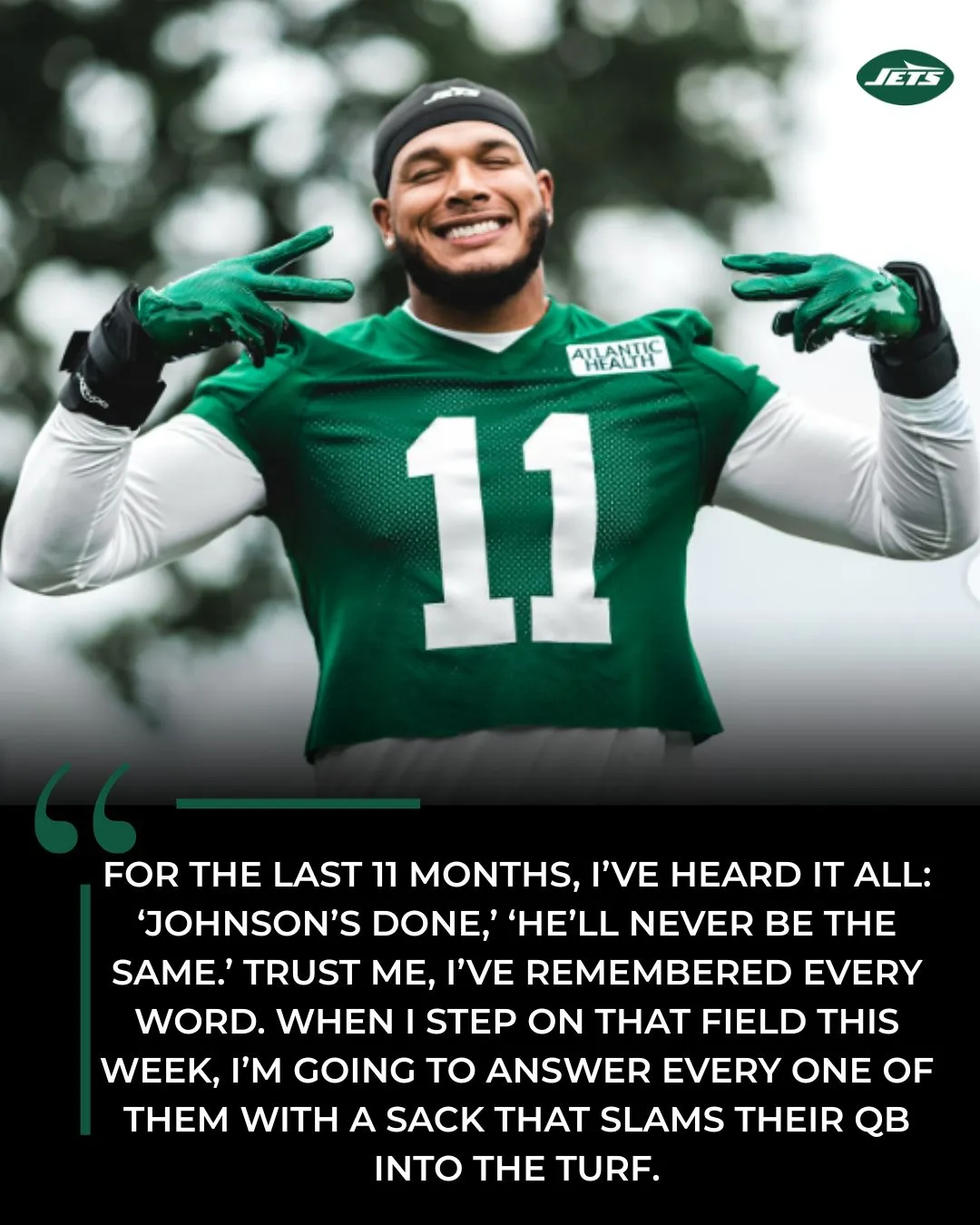Shut Your Mouth — Jermaine Johnson Is Back to Slam QBs Into the Turf
