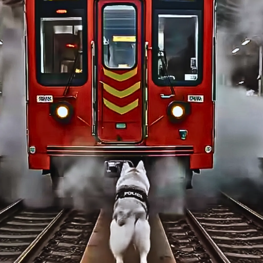 Police Husky Dog’s Heroic Actions Prevent Train Disaster and Save Countless Lives