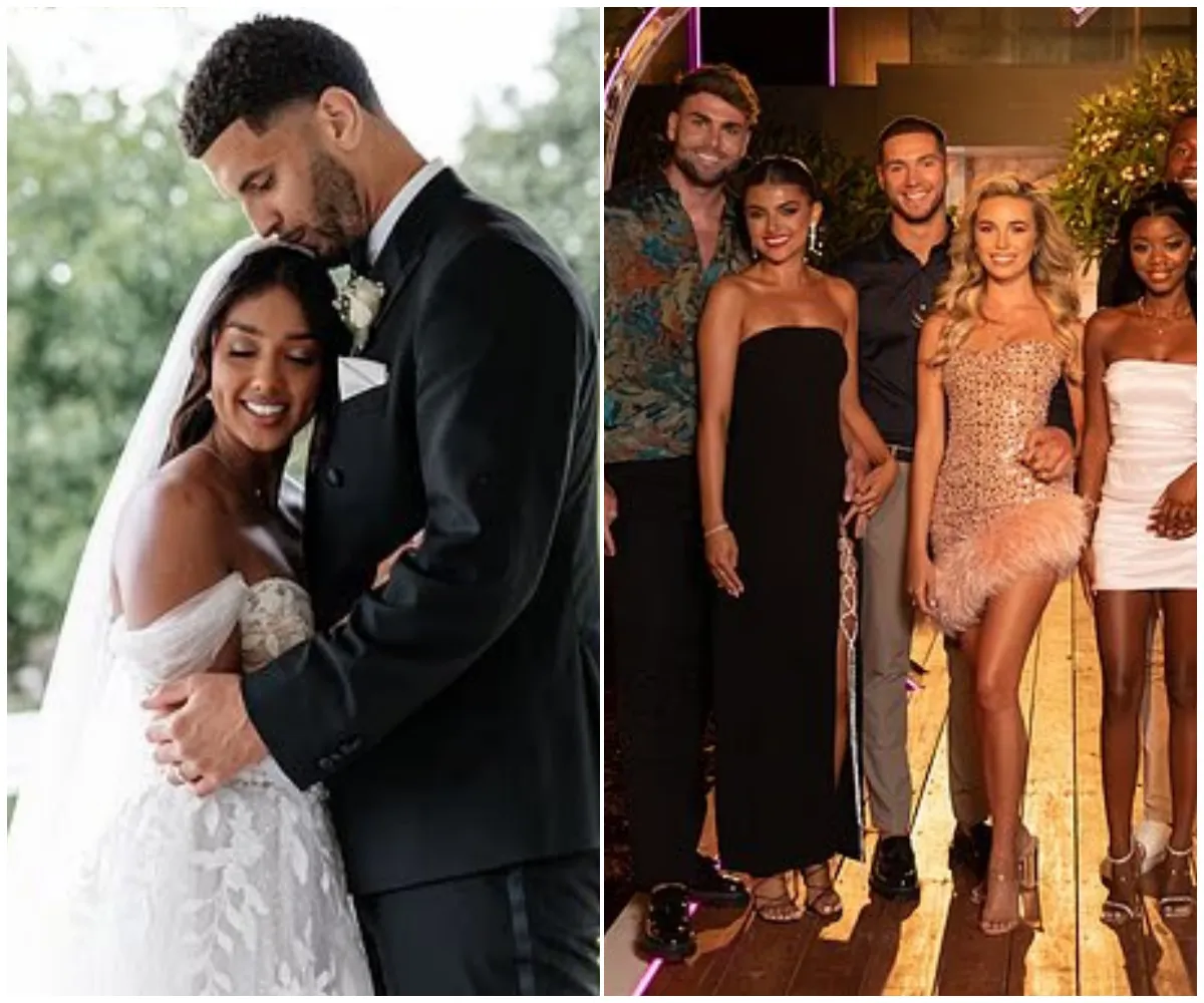 ‘We just don’t have friends from the show’ — Love Island winners Kai & Sanam lift the lid on why just ONE co-star made the guest list for their £££ Essex wedding… and how a secret villa feud tore the 2023 boys apart - suong