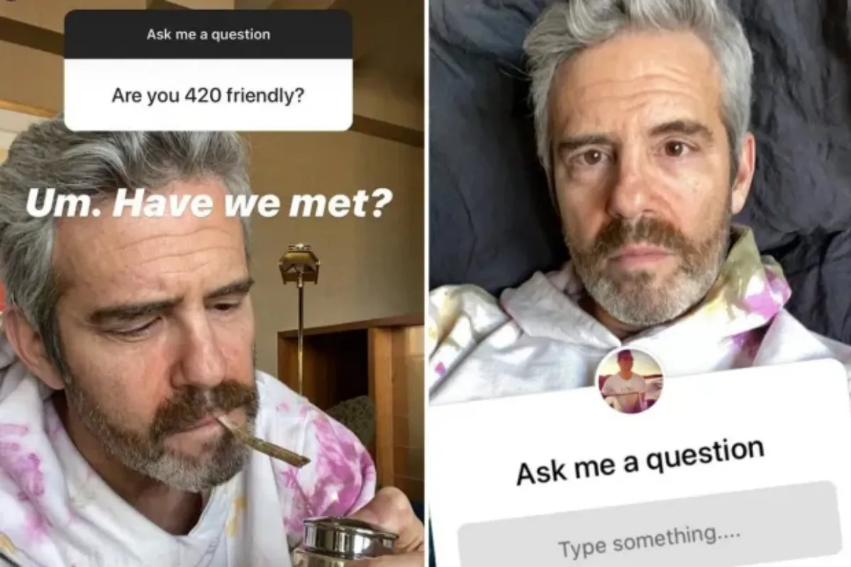 Off-the-clock Andy Cohen smokes a joint and takes fans inside his huge apartment in Instagram Q&A - lulu