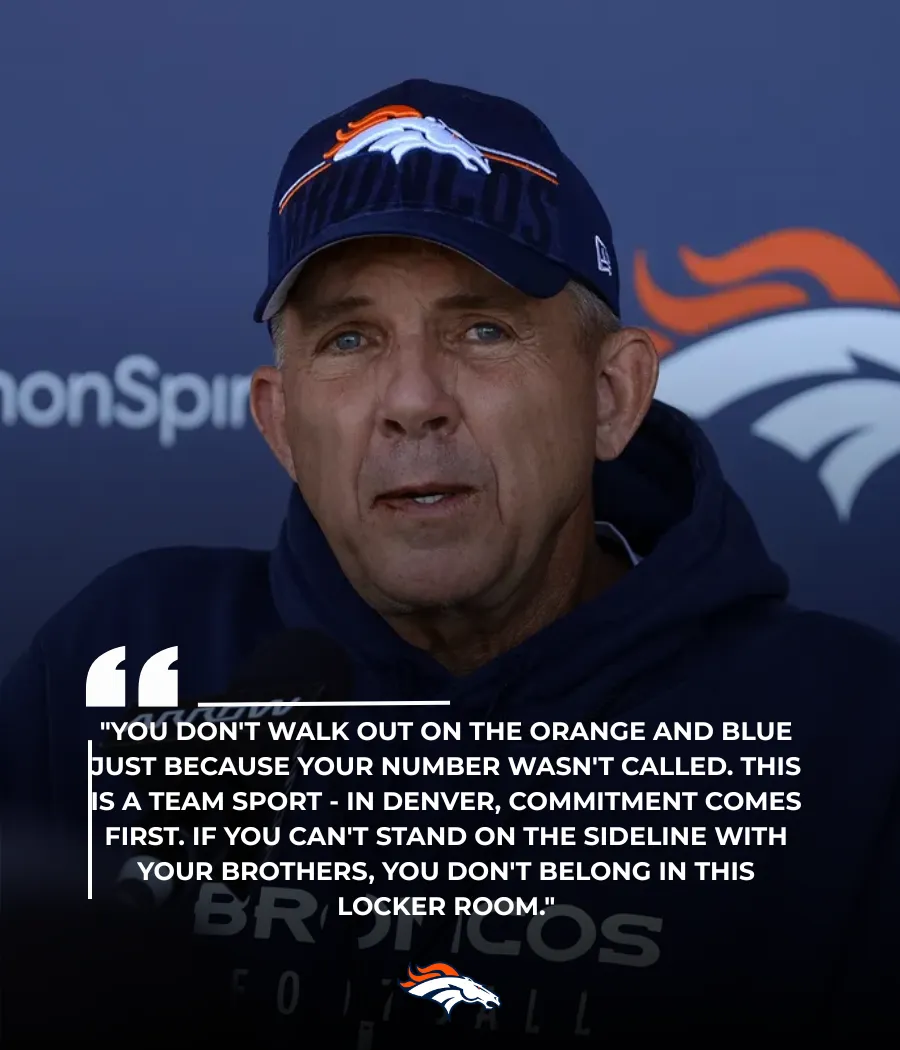 Sean Payton Delivers Harsh Punishment After Rookie’s Early Exit in Broncos’ Preseason Game Against 49ers