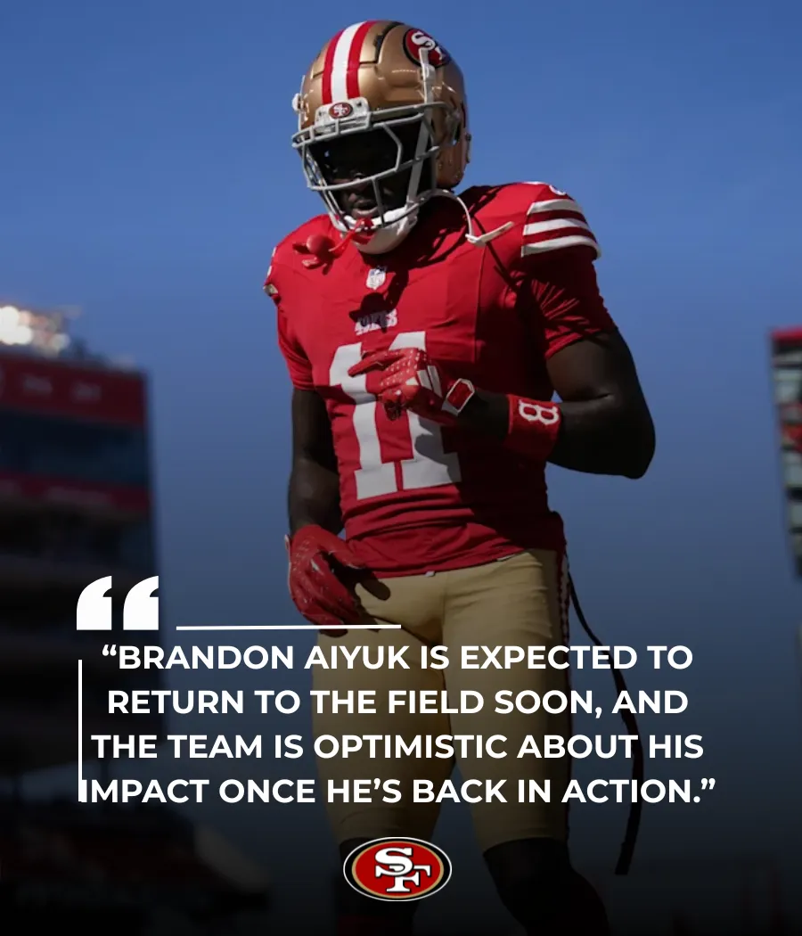 49ers WR Brandon Aiyuk's expected return date revealed