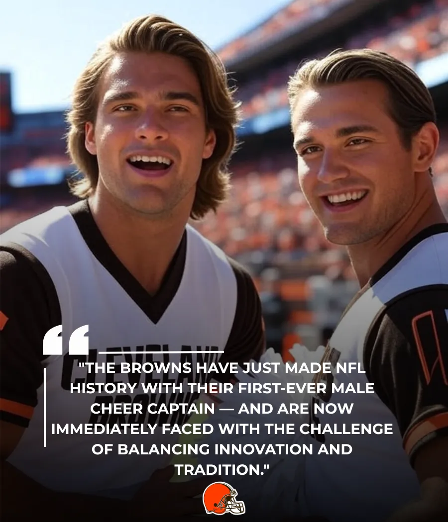 Historic First Stirs Controversy: Browns Name NFL’s First Male Cheer Captain, Fans Threaten Mass Cancellations