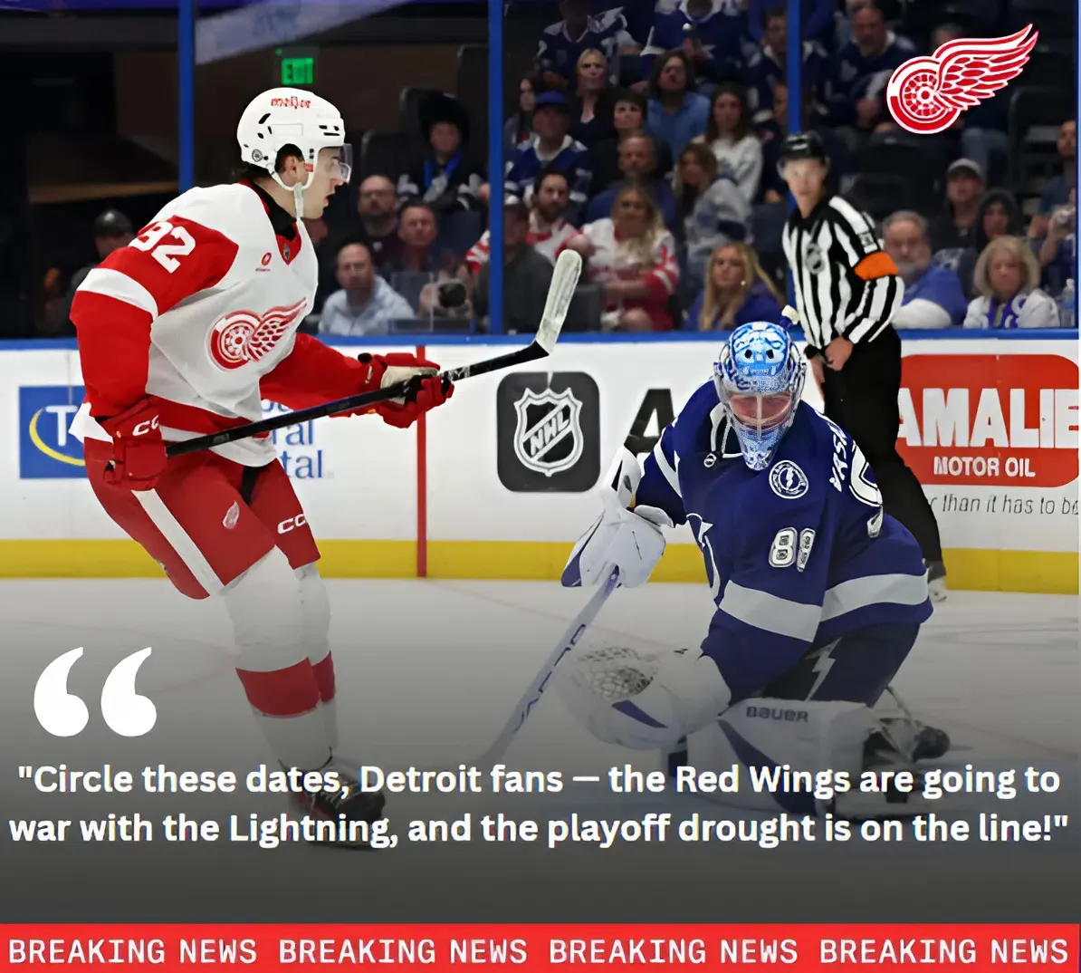 Divisional Focus: Red Wings Look to Shock Lightning Yet Again